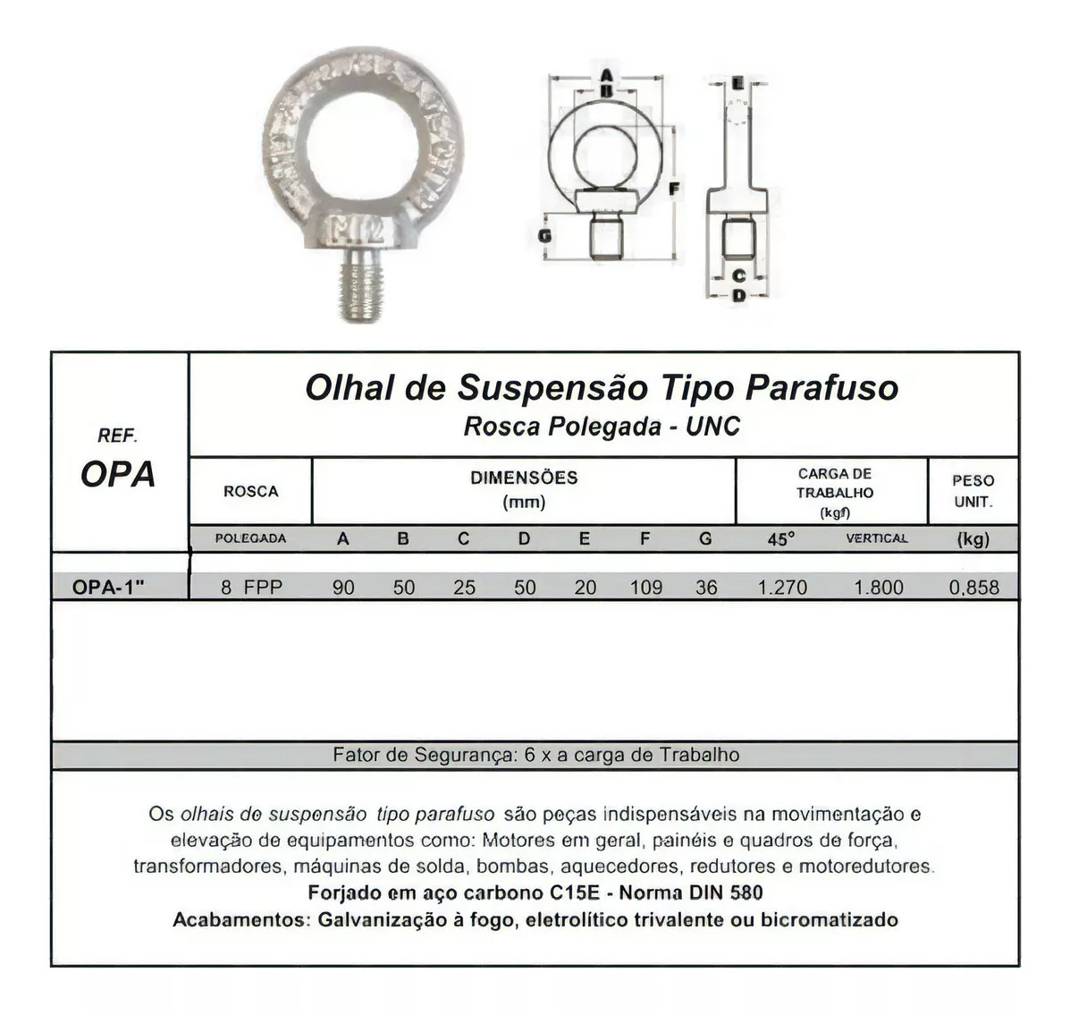 Terceira imagem para pesquisa de barra roscada 1 polegada