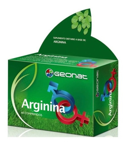 Geonat Arginina 60 Comp Energizante Físico Mental Natural