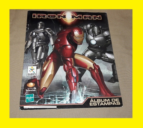 Iron Man Album Salo Con 120 Estampas Pegadas Marvel 2008