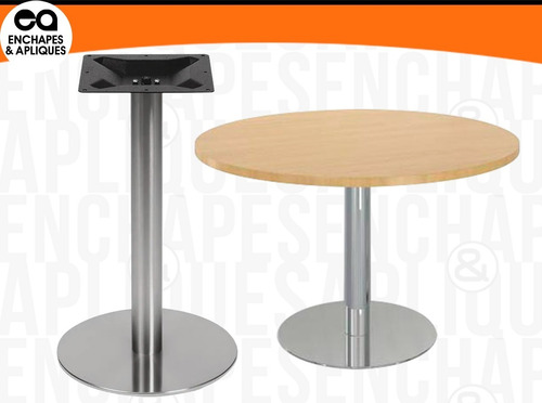 Imagen 3 de 4 de Pata Base Mesa Acero Inoxidable No Incluye Envío