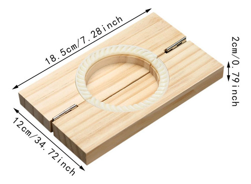 Dumpling Maker Envoltura De Bola De 18,5 Cm X 12 Cm X 2 Cm