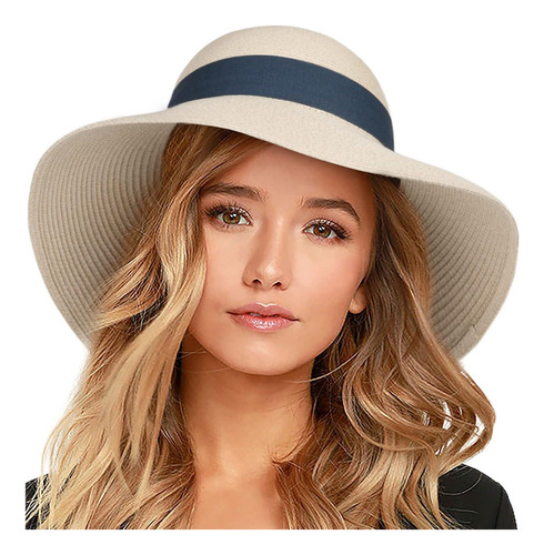 Furtalk Sombrero Paja Sol Playa Mujer Uv Upf50 Sombrero Uv