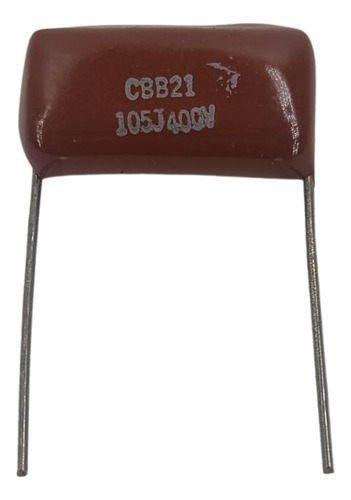 50 Peças Capacitor Poliester 1uf 400v 1mf Passo 2cm