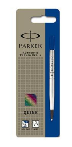 Tanque Parker Roller Ball En Blister Azul Punta Media