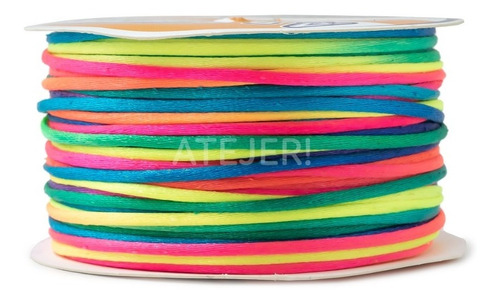 Imagen 4 de 6 de Cordón Fluo Multicolor Arco Iris Art 2011 De 3mm X 30 Metros