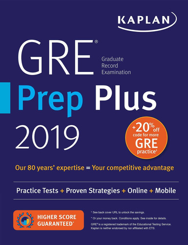 Libro: Gre Prep Plus 2019: Practice Tests + Proven + Online