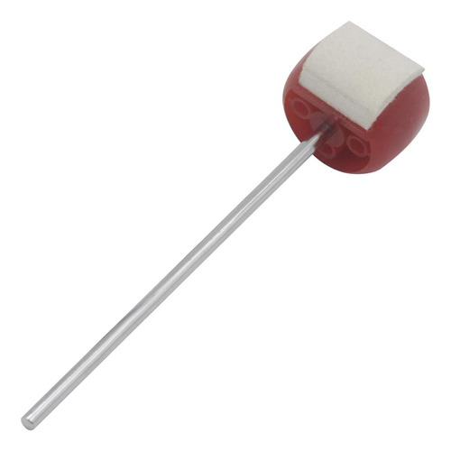 Mazo Pedal De Bombo, Baquetas De Tambor Bajo Con Tela De