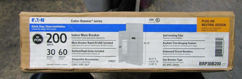 New Eaton 200 Amp Main Breaker Load Center 120/240v 1p/3 Aak