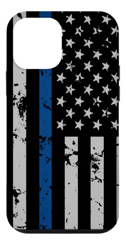 iPhone 12 Mini American Police Flag Thin B B08n6hmqcb_300324