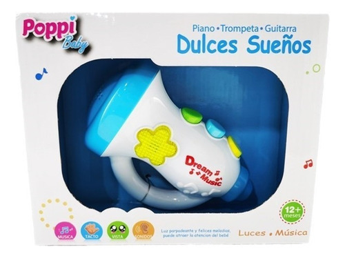 Trompeta Dulces Sueños Luz Y Sonido Poppi Baby (2322)