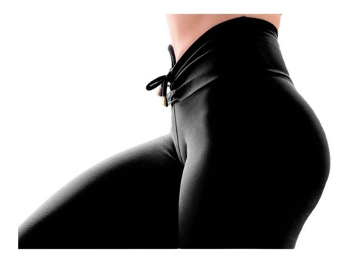 Imagem 2 de 9 de Calça Leg Cintura Alta Com Franzido Efeito Empina Bumbum 919