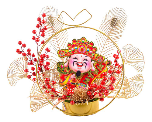 Adornos De Año Nuevo Chino Bonsai Iluminado Artificial Flor