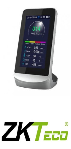 Monitor Detector De Calidad Del Aire Multifuncional Zkteco