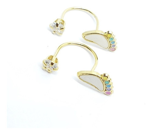 Aretes De Zirconia De Telefono Con Figura 3 Pares A