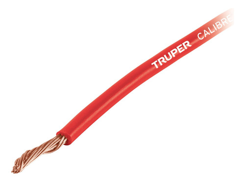 Carrete C/2.5 M Cable Primario Rojo Calibre 10 Truper 101116
