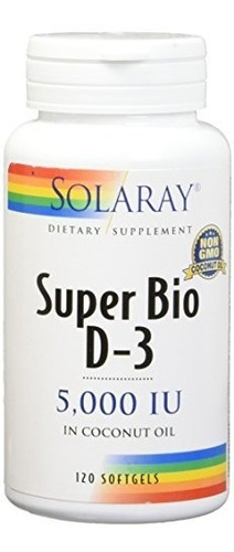 Super Bio D3 Aceite De Coco 5000 Lusolaray- 120 Cápsulas