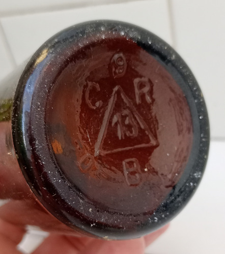 Antigua Botella Porron Cerveza Pico Chapita Chica (Usado)