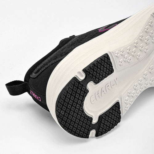 Tenis Mujer Charly 1059958001 Negro Fucsia 127-478