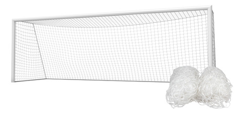 Par Rede Gol Society 5m Fio 3mm Nylon Com Proteção Uv