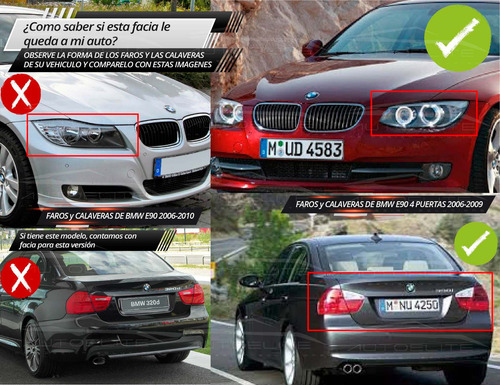 Imagen 8 de 9 de Facia Trasera Bmw Serie 3 E90 Tipo M3 320 330 335 2006-2009