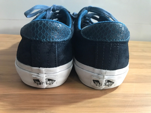 Tênis Vans New Nib Court Midnight Navy Blue Azul Suede Couro