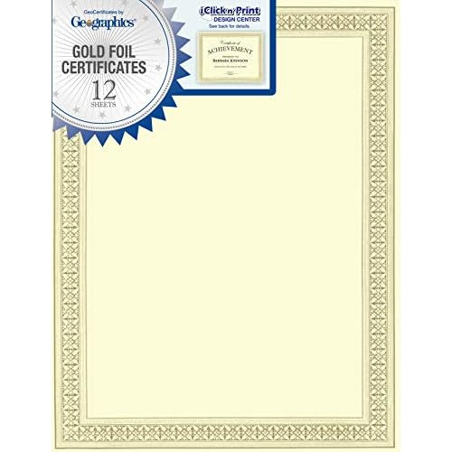 Certificados Premium Flourish De Geographics (con Detal...