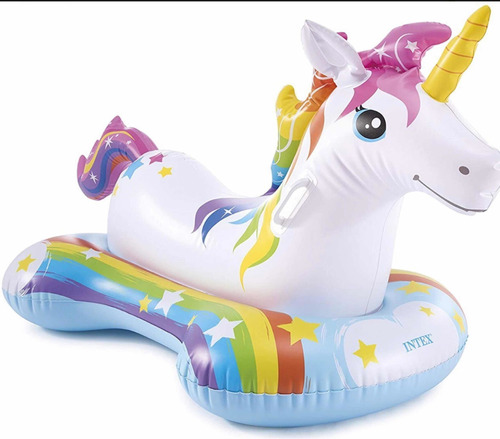 Unicornio Inflable Gigante Para Albercas De Niños Intex