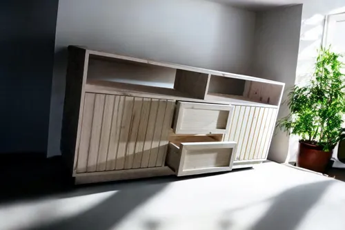 Modular, Vajillero O Rack Tv De Madera Varillado