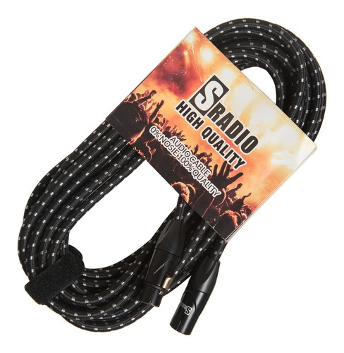 Cable Xlr Macho Hembra Balanceado De 1.8 Metros