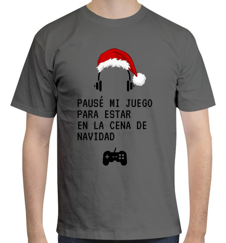 Playera Gamer Para Navidad - Pausé Mi Juego... - Navidad