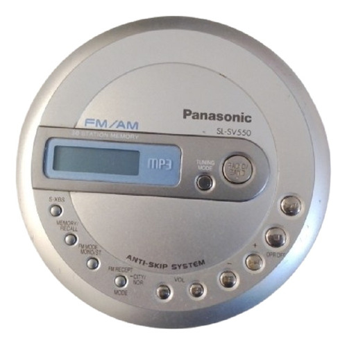 Discman  Vintage Panasonic Sl Sv550 Reproductor De Cd/mp3