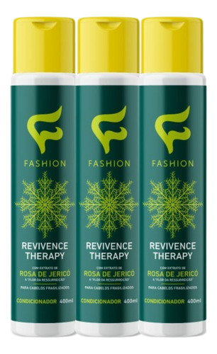 Kit 3x Condicionador Revivence Therapy Fashion 400ml