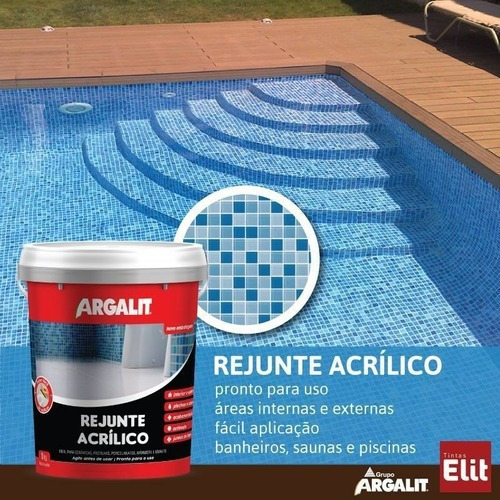 Imagem 6 de 9 de Rejunte Para Pisos Acrilico Argalit 1kg Rejuntalit