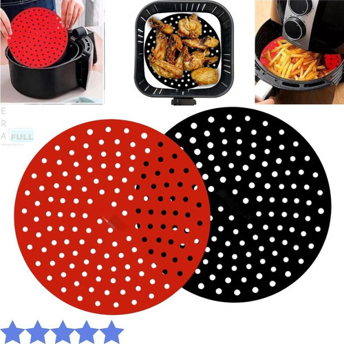 Tapete Protetor Silicone Airfryer Fritadeira 19cm Redondo