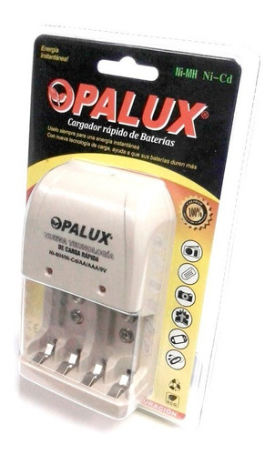 Cargador Opalux De 4 Pilas Aa, Aaa O 2 Bateria 9v, Nuevos