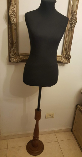 Antiguo Maniqui Modista Alta Costura Base Cedro Decorá Retro (Usado)