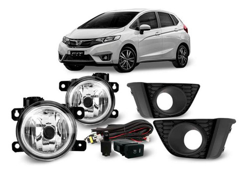 Kit Farol De Milha Honda New Fit 2015 Em Diante