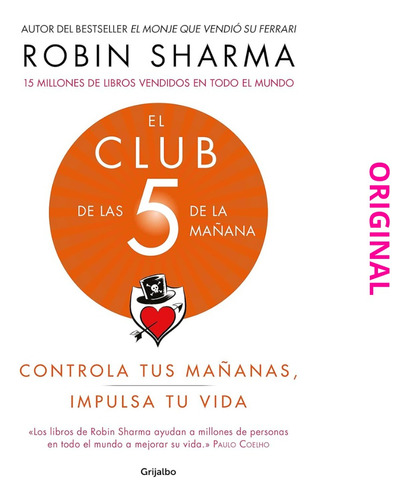 El Club De Las 5 De La Mañana- Robin Sharma -autoayuda