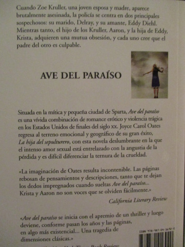 Imagen 5 de 5 de Joyce Carol Oates - Ave Del Paraíso
