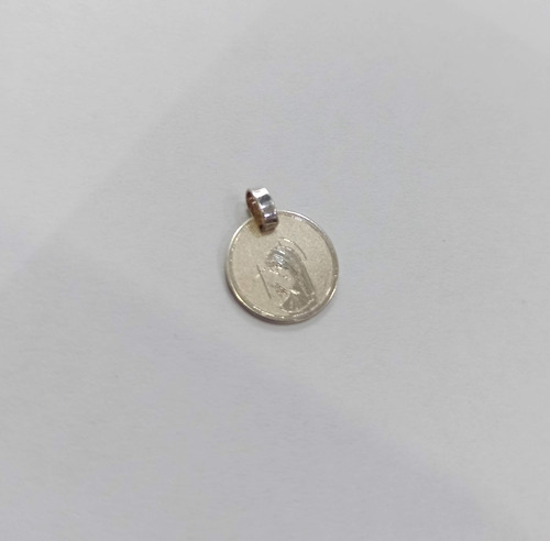 Alfiler De Gancho Prendedor Plata 925 Porta Medalla Bautismo Color Plateado