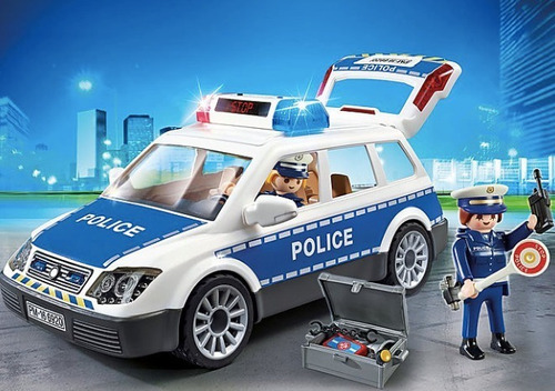 Playmobil Auto De Policía Con Luces Y Sonido