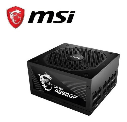 Fuente De Poder Psu Msi Mpg A650gf Atx 650w / 80 Plus Gold