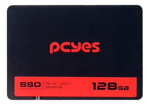 Ssd Pcyes Py128 128bg Sata Iii 2,5 Leitura 550 Mb/s 400 Mb/s Cor Preto