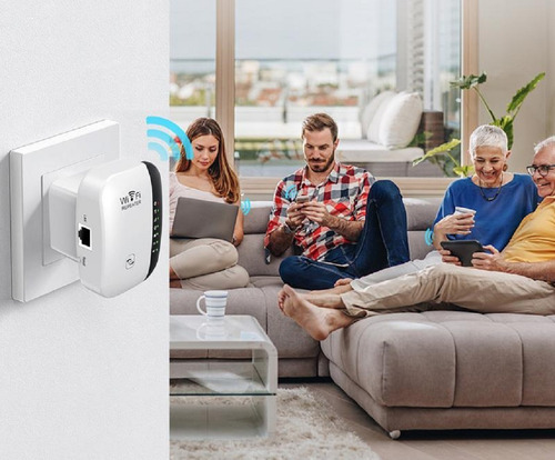 Imagem 7 de 8 de Adaptador Rede Wifi Repetidor Wireless-super Booster