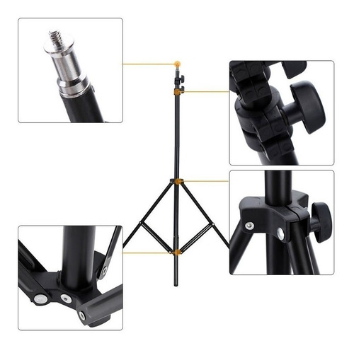 Ring Light Led Completo Iluminador Portátil 26cm Tripé