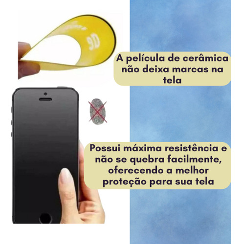 Película Protetora Fosca 3d Privacidade P/ Celular Cerâmica