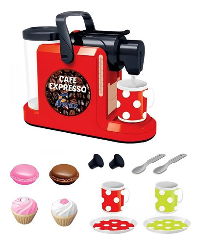 Maquina De Café Infantil Com Acessórios Exp-538vm - Fenix