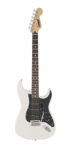 Guitarra eléctrica Leonard LE362 stratocaster de aliso white con diapasón de palo de rosa