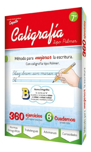 Pack 6 Libros Coquito Caligrafia Mejorar Escritura Ejercicio