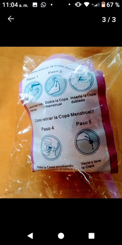 Imagen 3 de 3 de Copa Menstrual 100% Silicona Médica